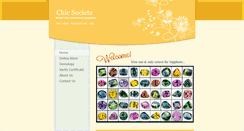 Desktop Screenshot of chicsociete.com