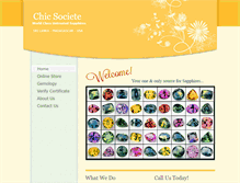 Tablet Screenshot of chicsociete.com